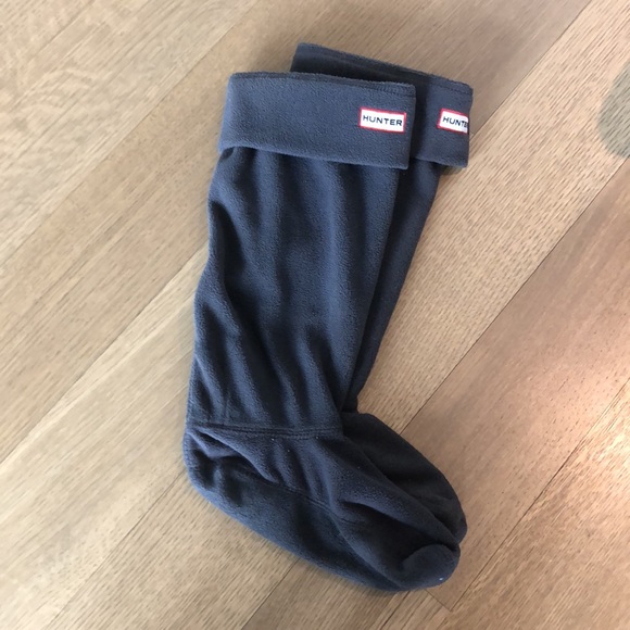 Tall Matte Black Hunter boots + sock inserts - Picture 3 of 8